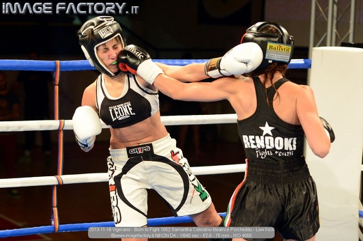 2013-11-16 Vigevano - Born to Fight 1652 Samantha Celestino-Beatrice Porcheddu - Low Kick